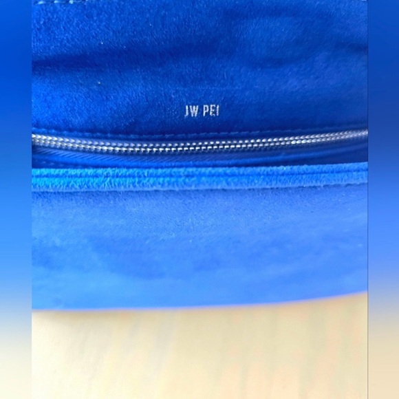 🎄JW Pei Maze Blue Vegan Leather Suede Crossbody Bag NWT - Picture 5 of 11